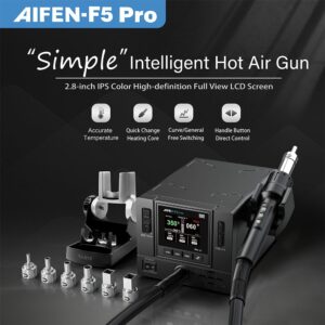 Aifen-F5 Pro 1000W Color Digital Display Industrial-Grade Hot Air Gun BGA Rework Station