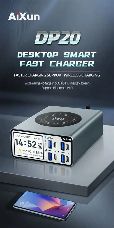 Aixun DP20 200W PD QC Desktop Smart Fast Charger for iPhone / Android