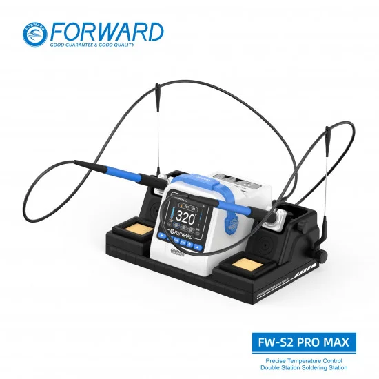 FW-S2ProMax Series Precise Temperature Control Double Station Soldering Station