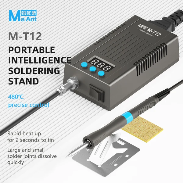MaAnt M-T12 75W Portable Temperature Adjustable Intelligent Welding Station