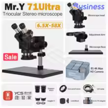 Mr. Yang 71 Ultra 58X Continuous Zoom Trinocular Microscope