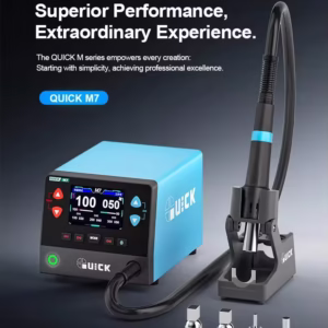 Quick M7 1000W 9-Channel HD Digital Display Intelligent Hot Air Gun Desoldering Station