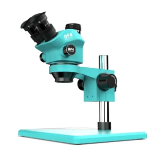 RF4 RF7050-Pro 7X–50X Trinocular Stereo Microscope – 3D Continuous Gear Zoom