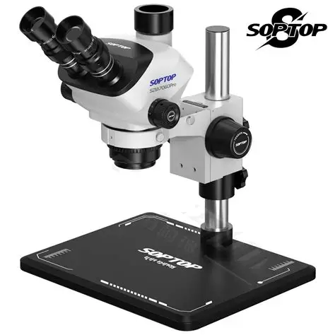 SOPTOP SZM-7060PRO Trinocular Stereo Microscope Zoom 7.0X-60X