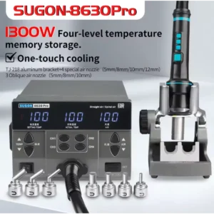 SUGON 8630 Pro 1300W Intelligent Hot Air Rework Station