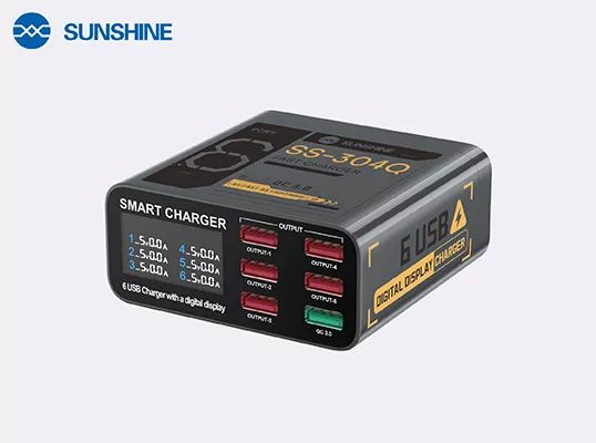 SUNSHINE SS-304Q Smart Lightning Charger/6 USB Ports