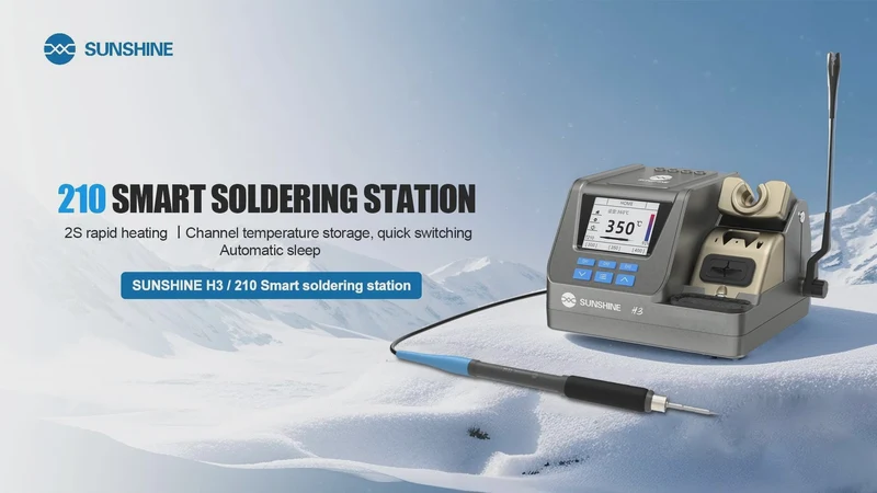Sunshine H3 3-in-1 80W Intelligent Soldering Station Supports T245 / T210 / T115 Handles