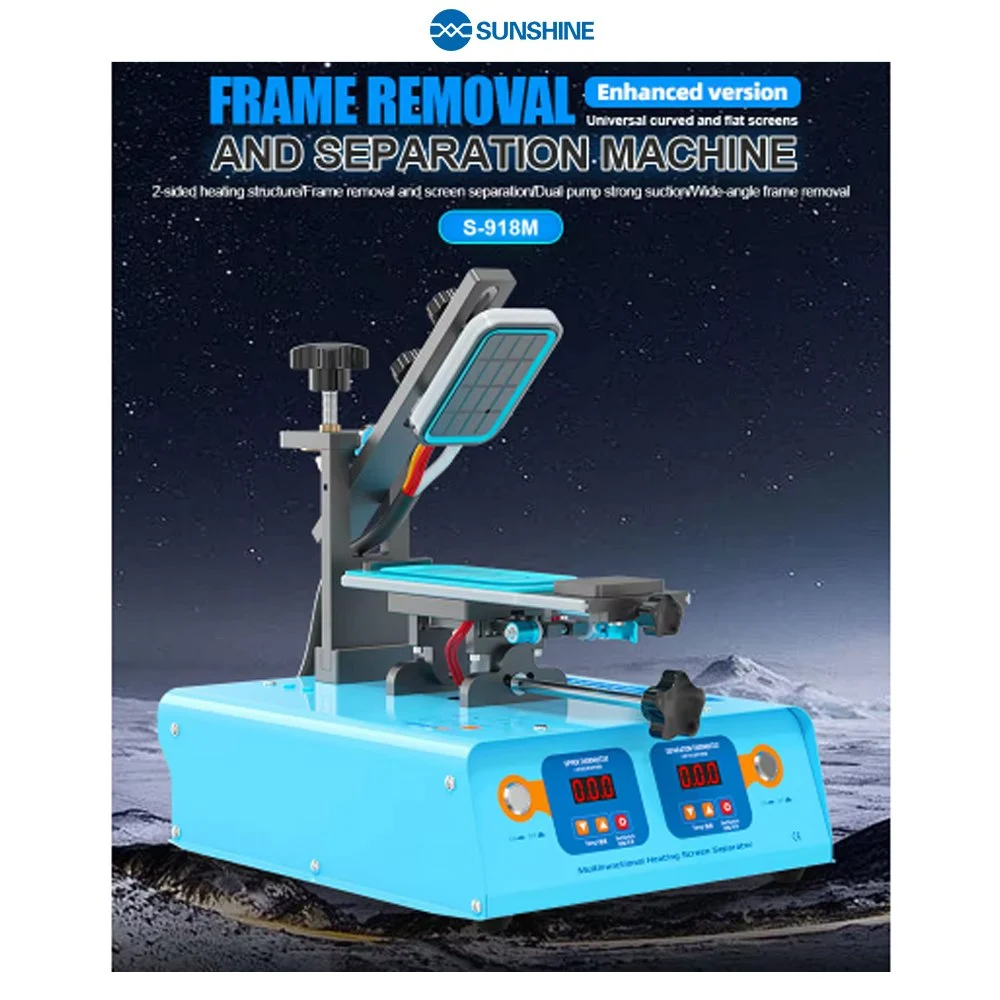 Sunshine S-918M Multifunctional All-in-one Frame Remover and Screen Separator Machine