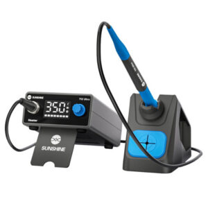 Sunshine T12 Ultra Smart Settings Soldering Station with Retractable Stand to Relieve Neck Strain