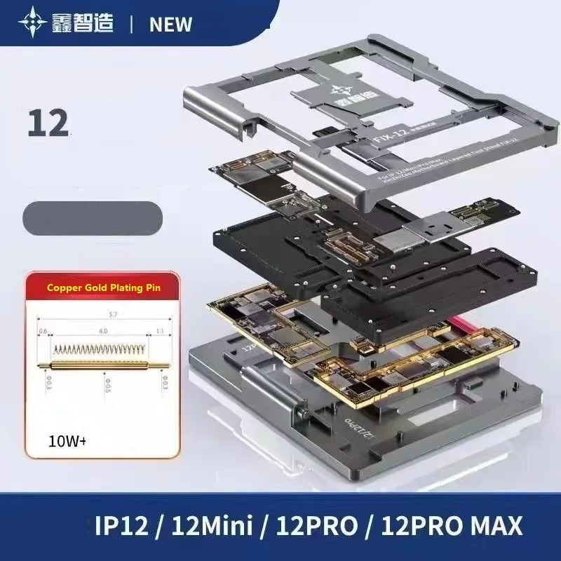 XZZ iSocket Tester 4-in-1 Middle Layer Fixture for iPhone 12 Series