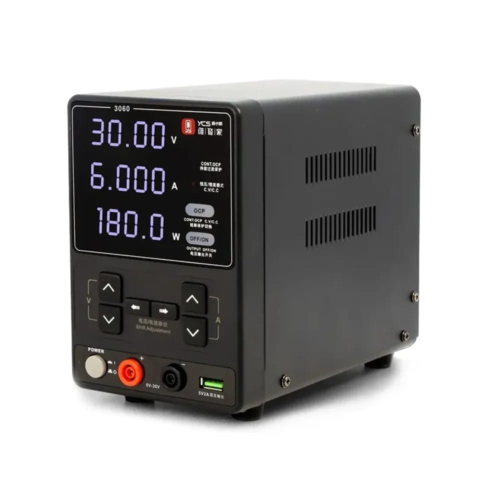 YCS 3060 30V 6A 180W High-Power for Mobile Phones Maintenance DC Ammeter Burning Machine Short Circuit Repair tools